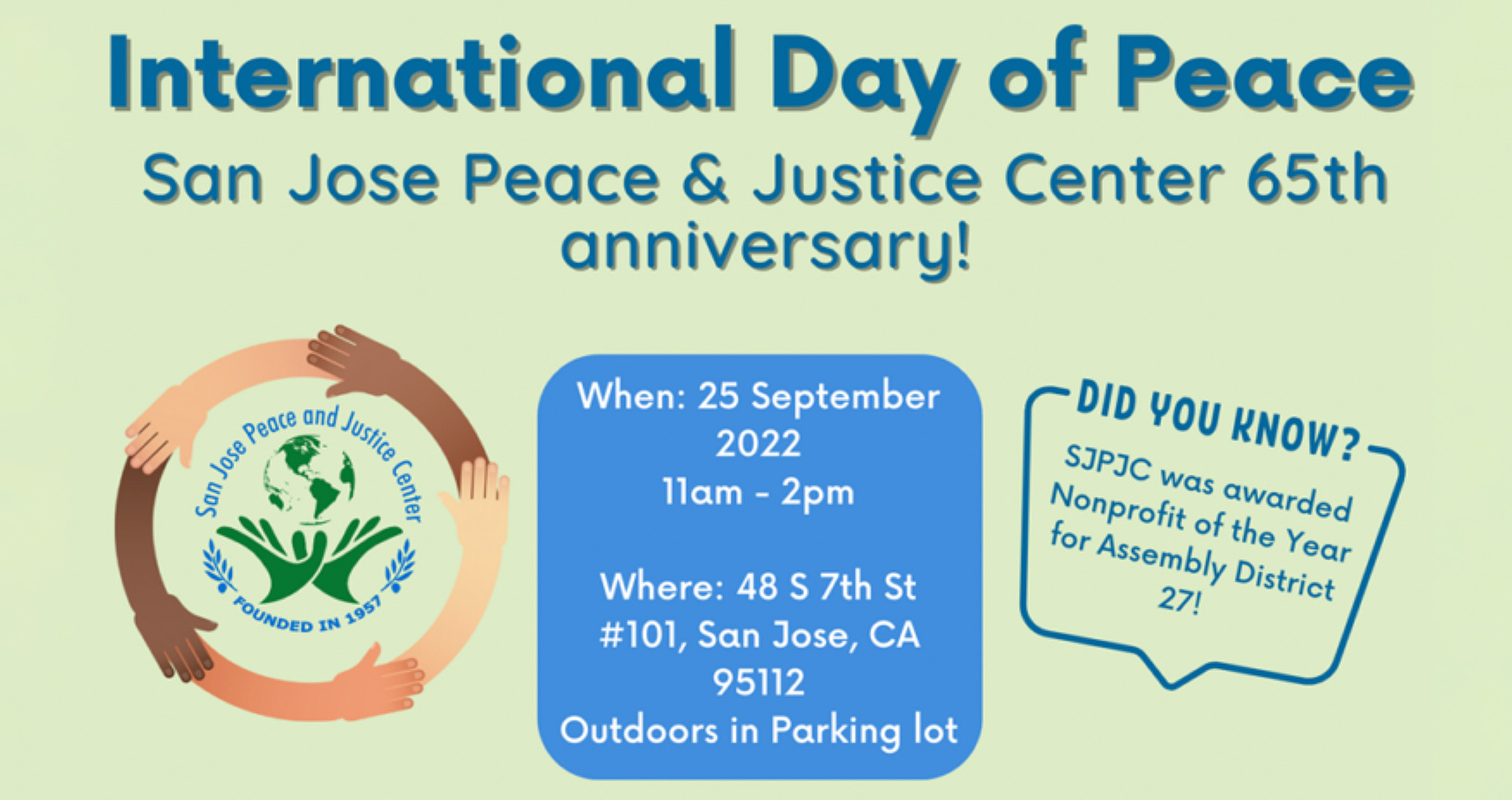 You are currently viewing Come, Celebrate and Socialize with us this Sunday (9/25) anytime between 11am – 2pm